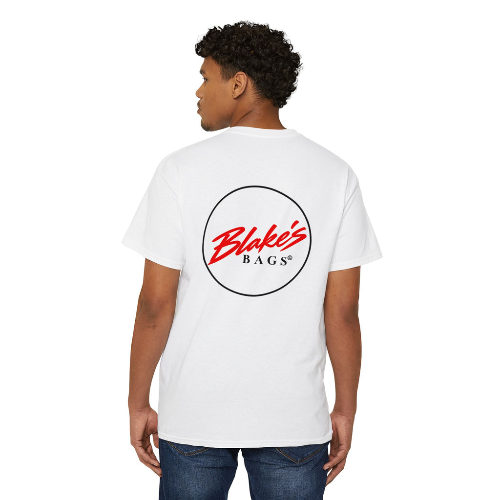 Blake's Bags Logo Pocket Tee — Casual Branded Cotton T-Shirt