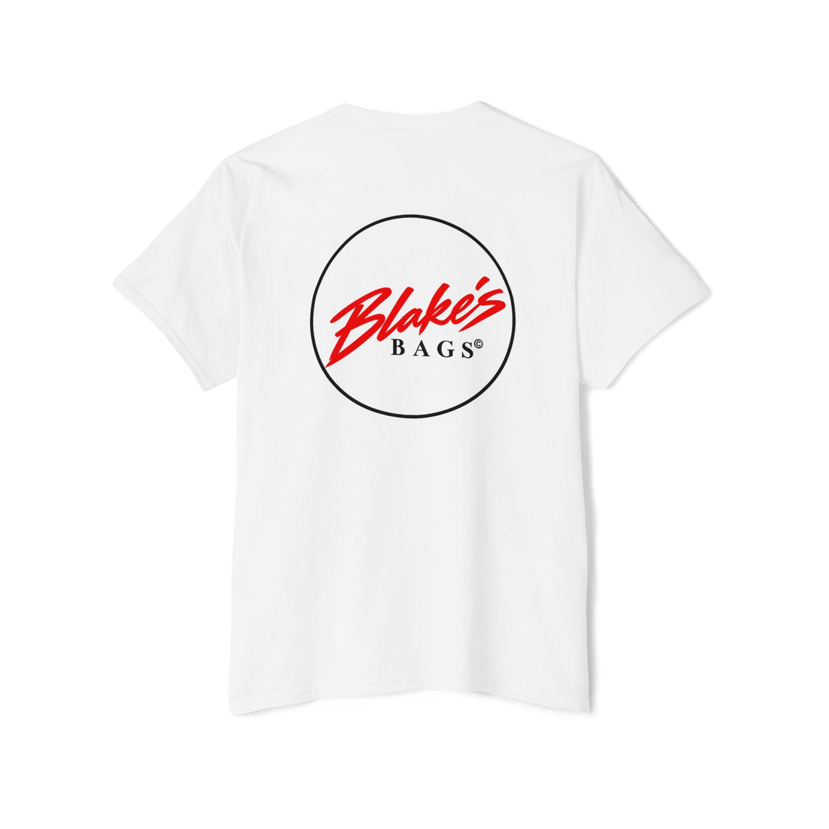 Blake's Bags Logo Pocket Tee — Casual Branded Cotton T-Shirt