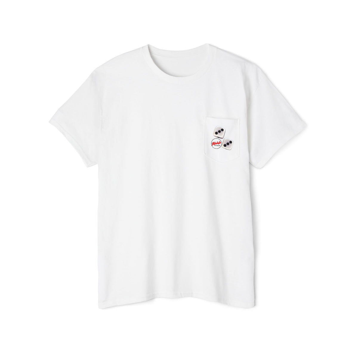 Blake's Bags Logo Pocket Tee — Casual Branded Cotton T-Shirt