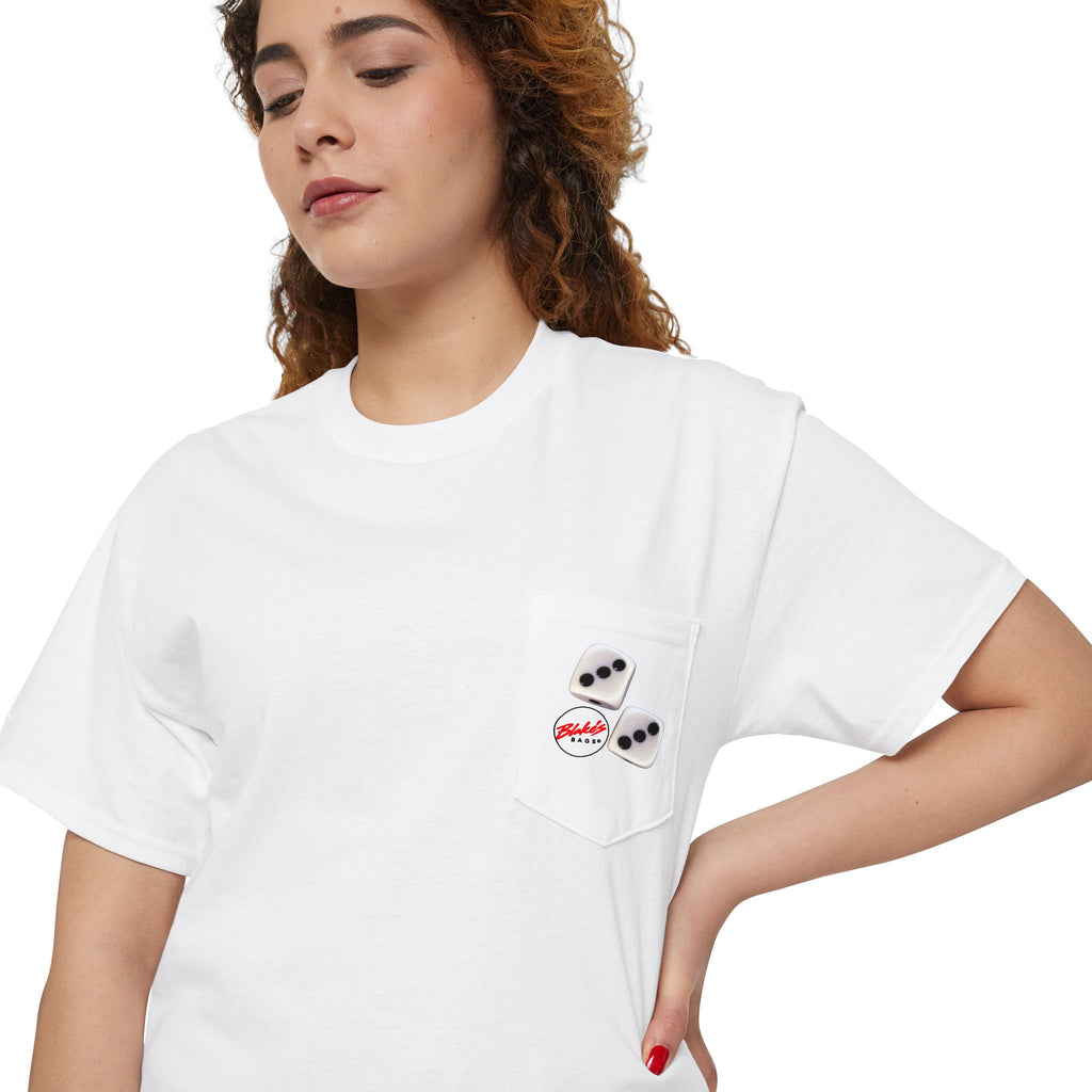 Blake's Bags Logo Pocket Tee — Casual Branded Cotton T-Shirt